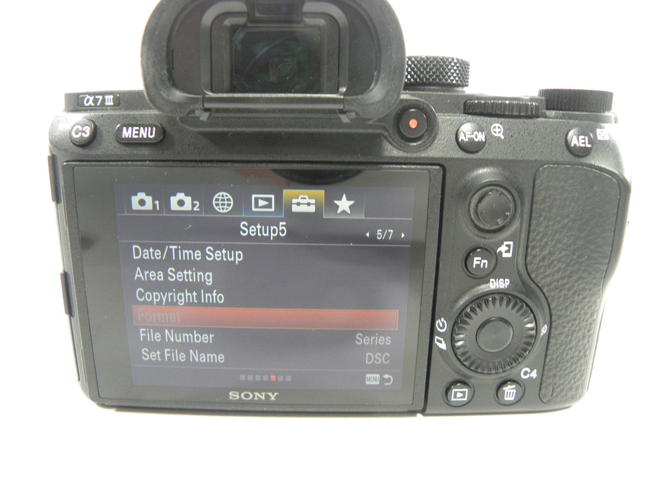 Sony a7III 24.2mp Digital Mirrorless Camera body only Shutter Ct. 11,019