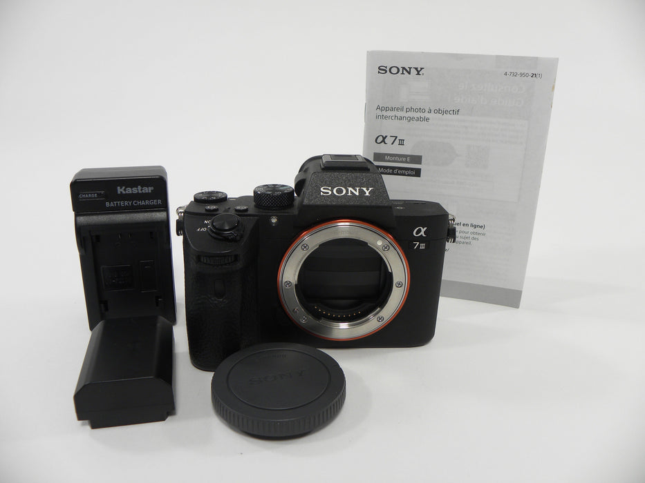 Sony a7III 24.2mp Digital Mirrorless Camera body only Shutter Ct. 11,019