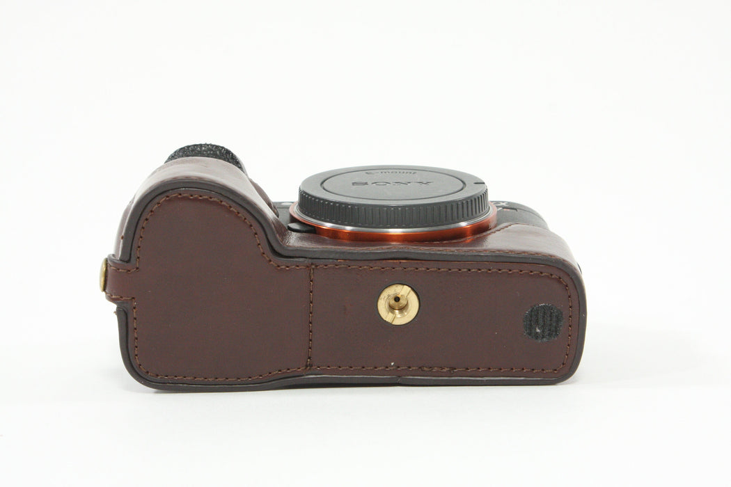 Sony a7R II with Leather Half Case -  Shutter Count 13146