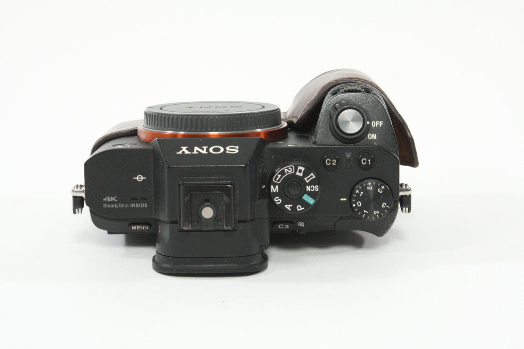 Sony a7R II with Leather Half Case -  Shutter Count 13146