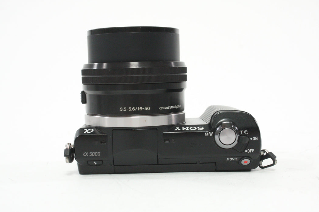 Sony Alpha a5000 Camera with 16-50mm f.3.5-5.6 Power Zoom Lens Shutter Count ONLY 768