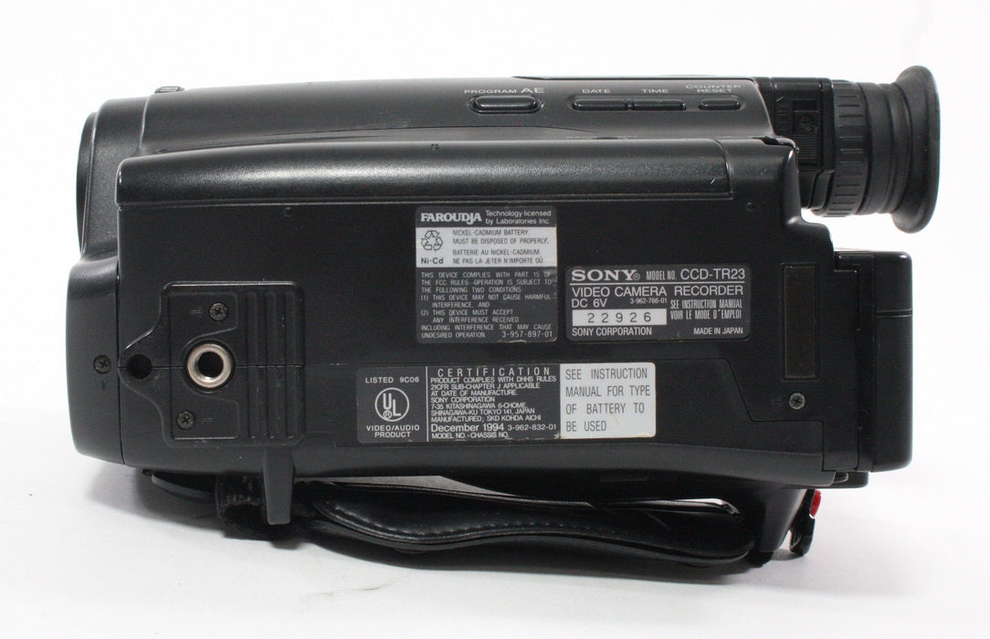 Sony CCD-TR23 Handyman Video 8 Camcorder