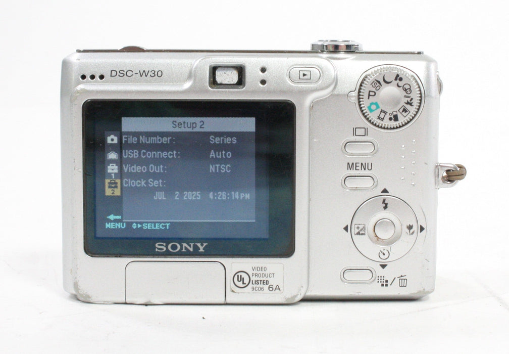 Sony Cyber-shot DSC-W30 Point-and-Shoot Digital Camera 3x Zoom 6.0mp