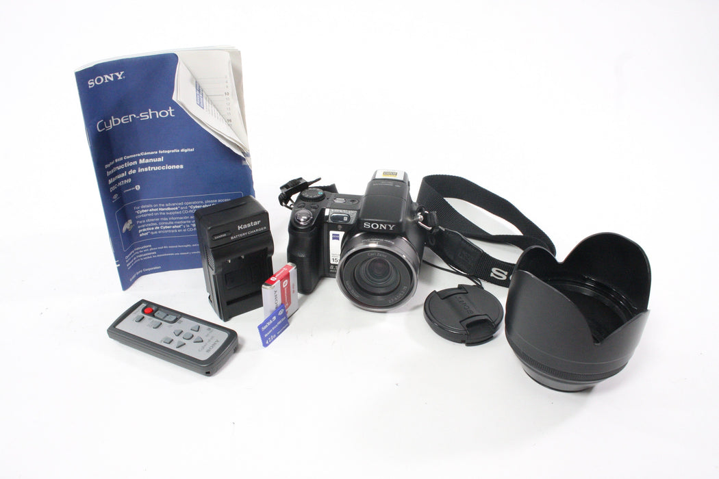 Sony CyberShot DSC-H9 Digital Camera 15x Zoom 8.1mp