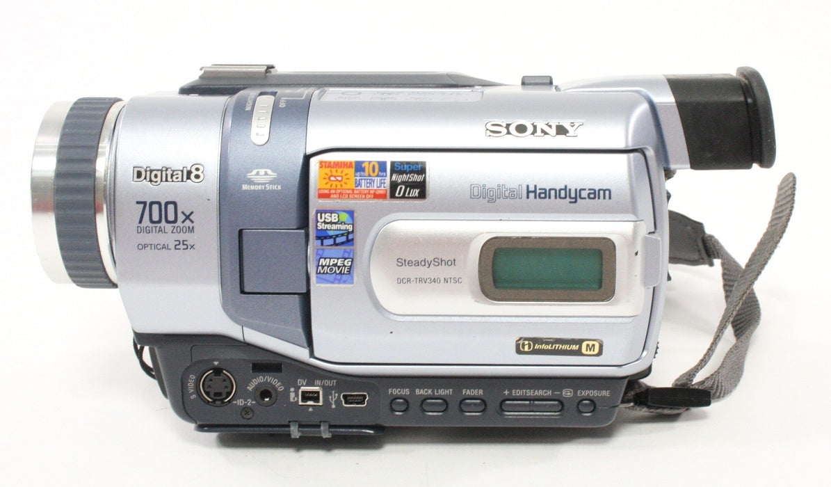Sony DCR-TRV 340 Digital 8 Camcorder with Titanium I.R. Lens