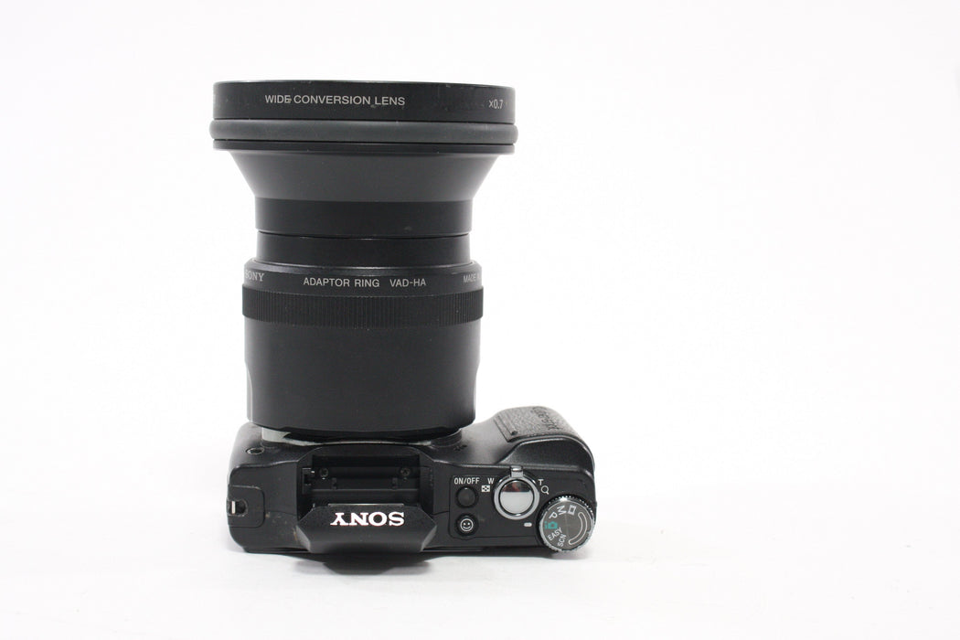 Sony DSC-H20 Digital Camera (Modified) w Adapter Ring & .07x Convertor AS-IS