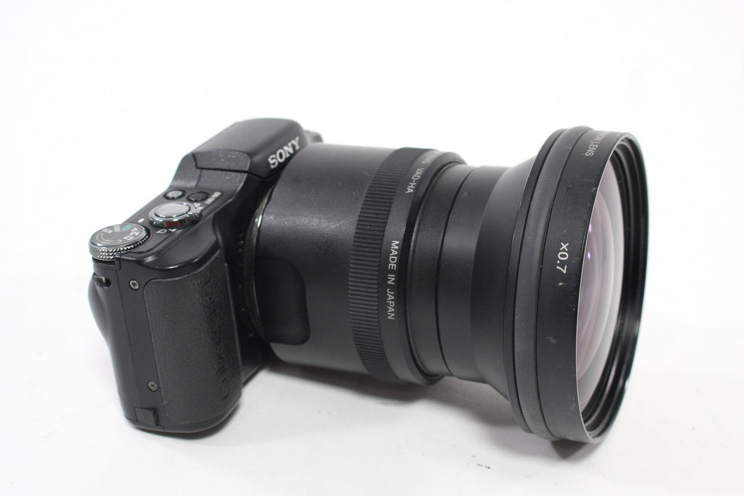 Sony DSC-H20 Digital Camera (Modified) w Adapter Ring & .07x Convertor AS-IS