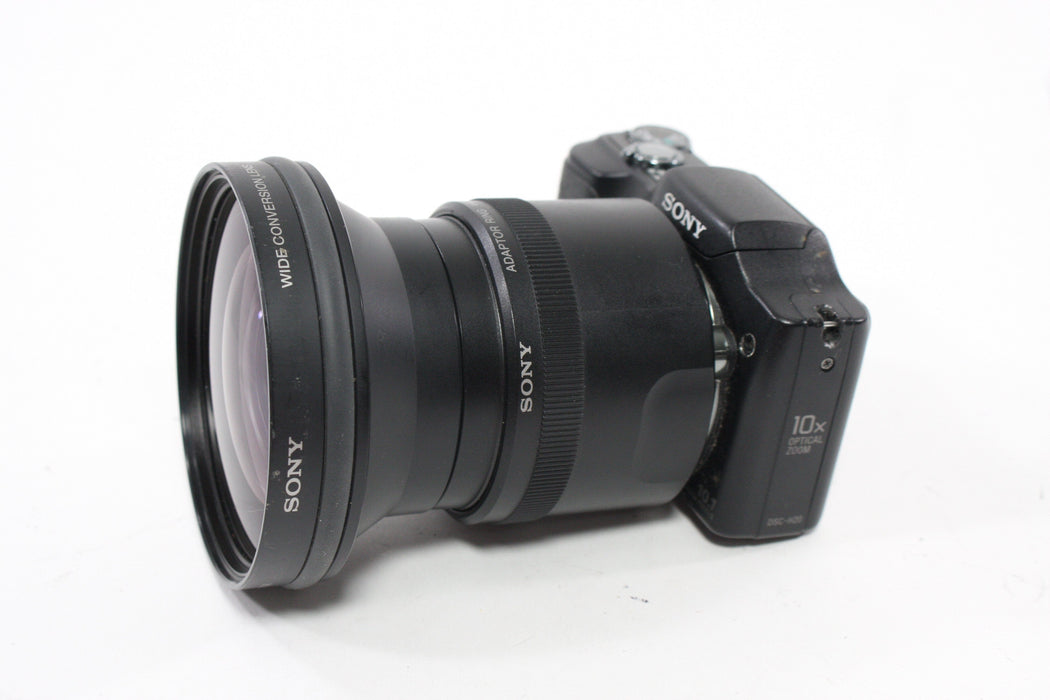 Sony DSC-H20 Digital Camera (Modified) w Adapter Ring & .07x Convertor AS-IS