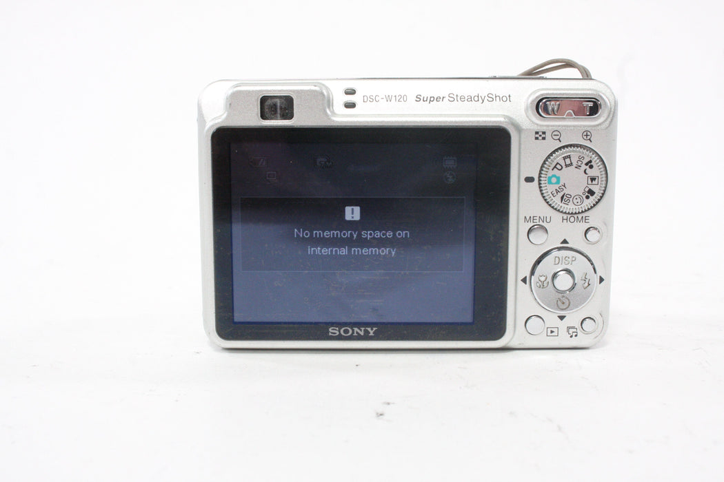 Sony DSC-W120 Digital Point-and-Shoot Camera 4x Zoom 7.2mp