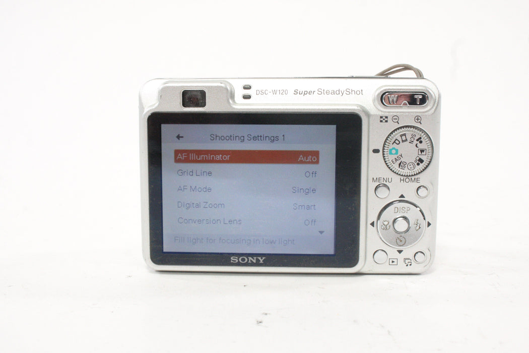 Sony DSC-W120 Digital Point-and-Shoot Camera 4x Zoom 7.2mp