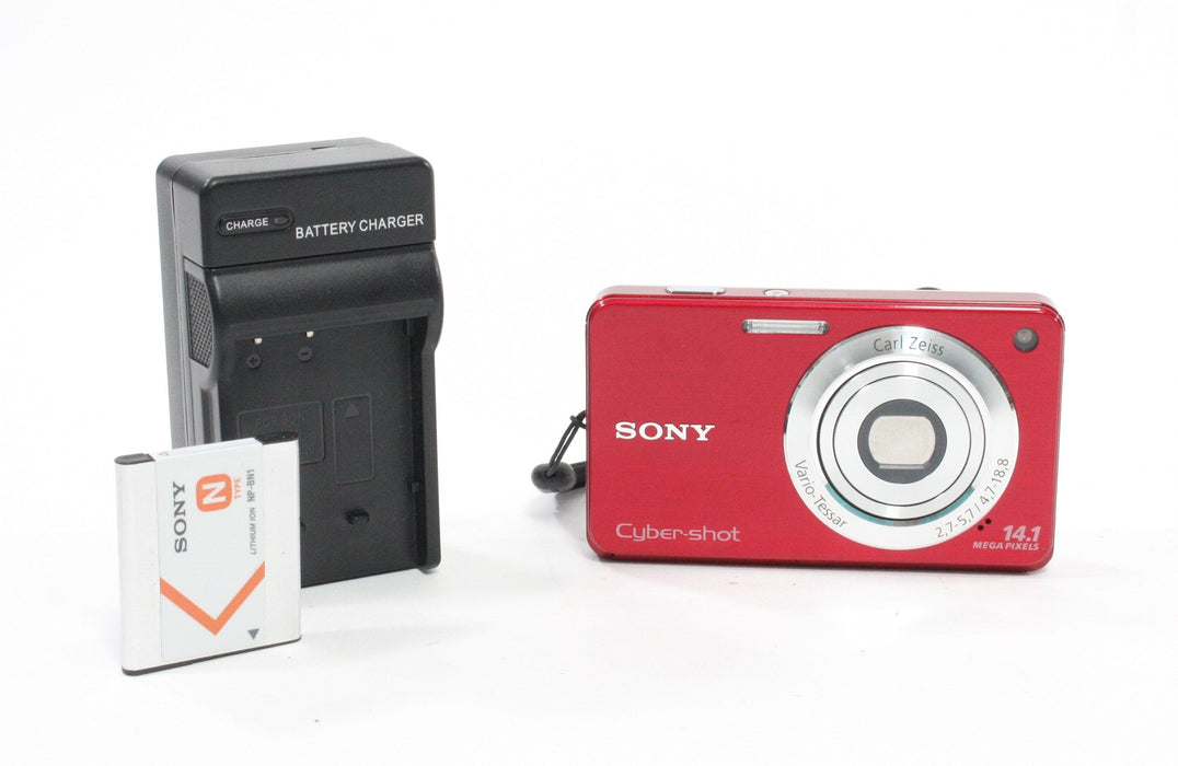 Sony DSC-W560 Digital Point-and-Shoot Camera 4x Zoom 14.1mp (Red)