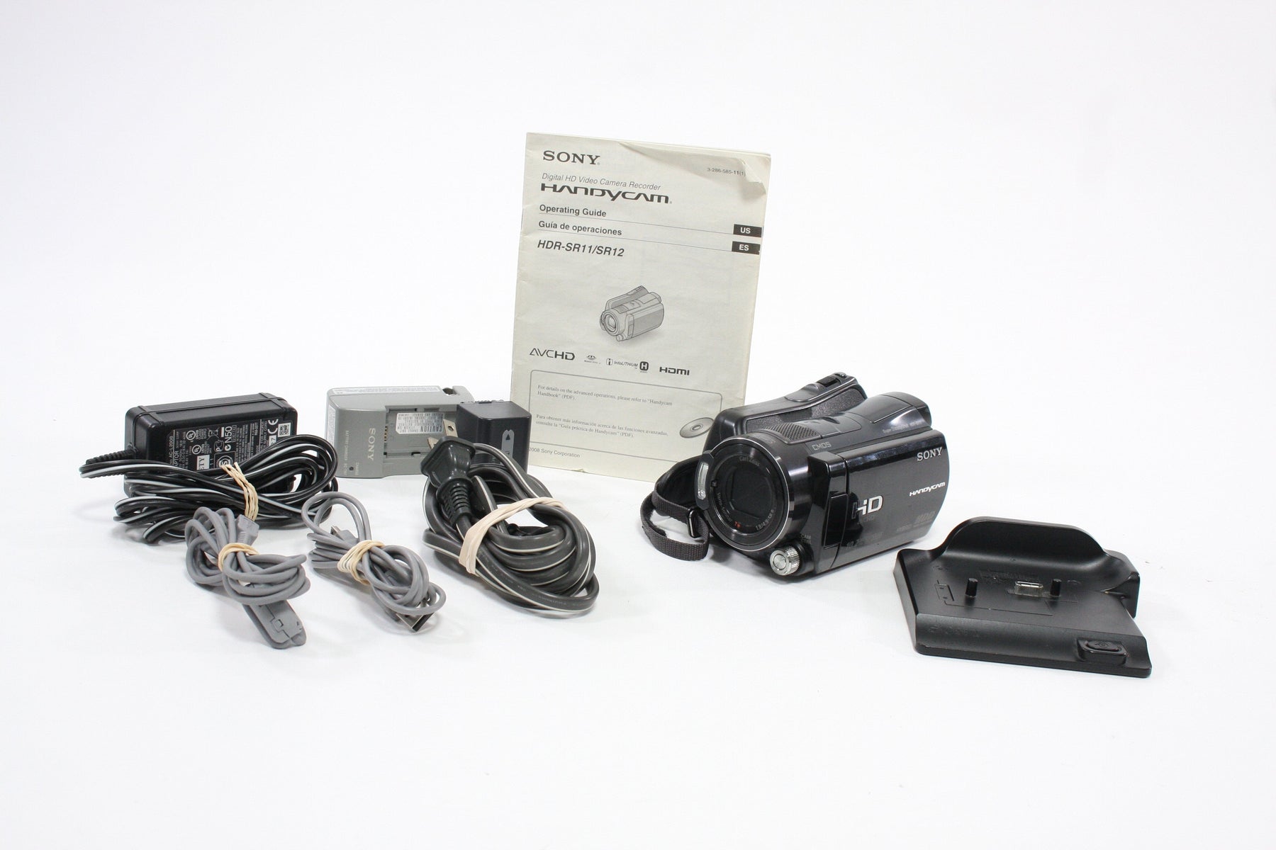 Sony HandyCam HS Camcorder AVCHD Model HDR-SR11 with HandyCam Station