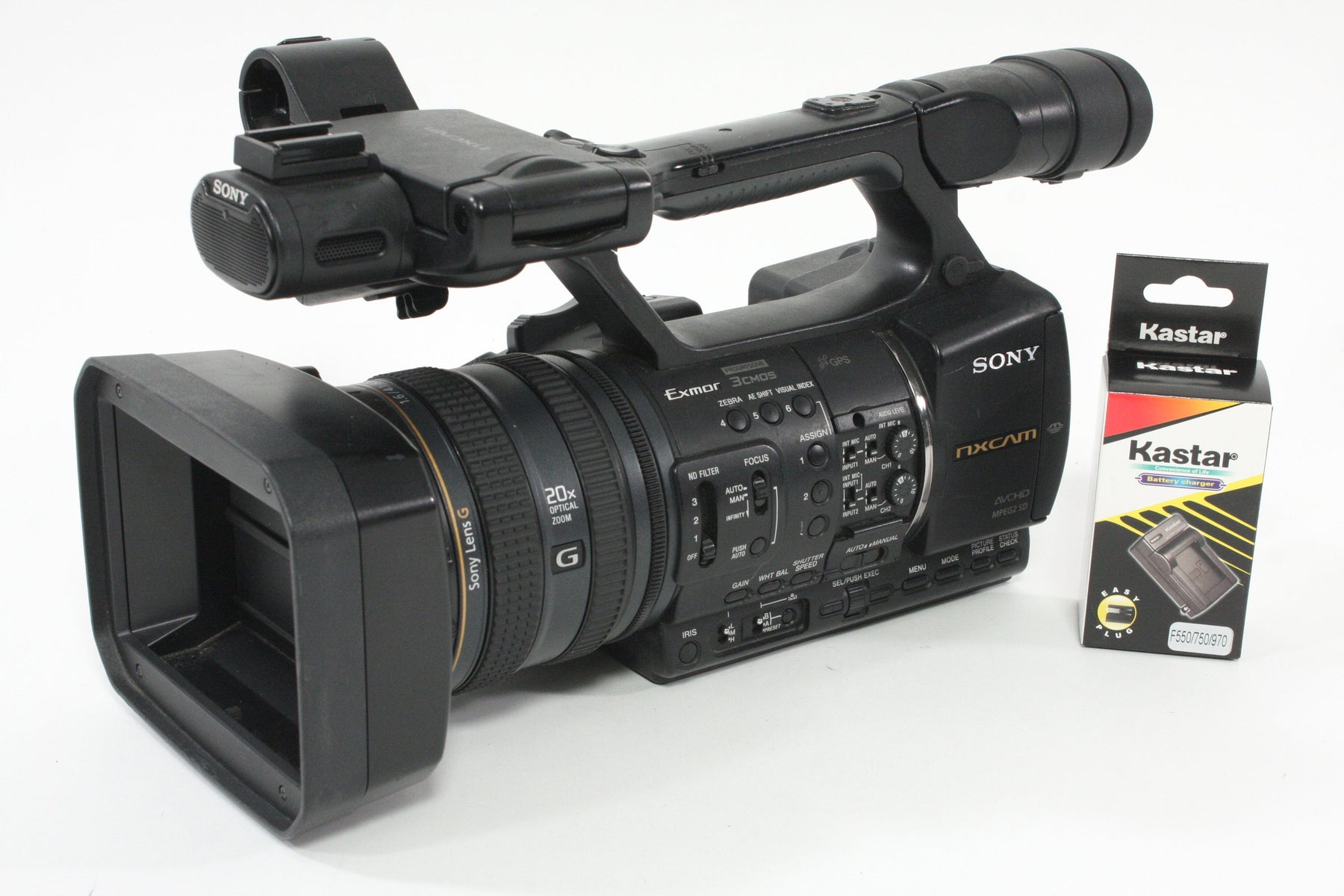 Sony HXR-NX5U NXCAM Professional Camcorder - 100  hours usage