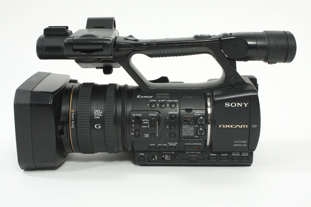 Sony HXR-NX5U NXCAM Professional Camcorder - 1150  hours usage -selling as-is.