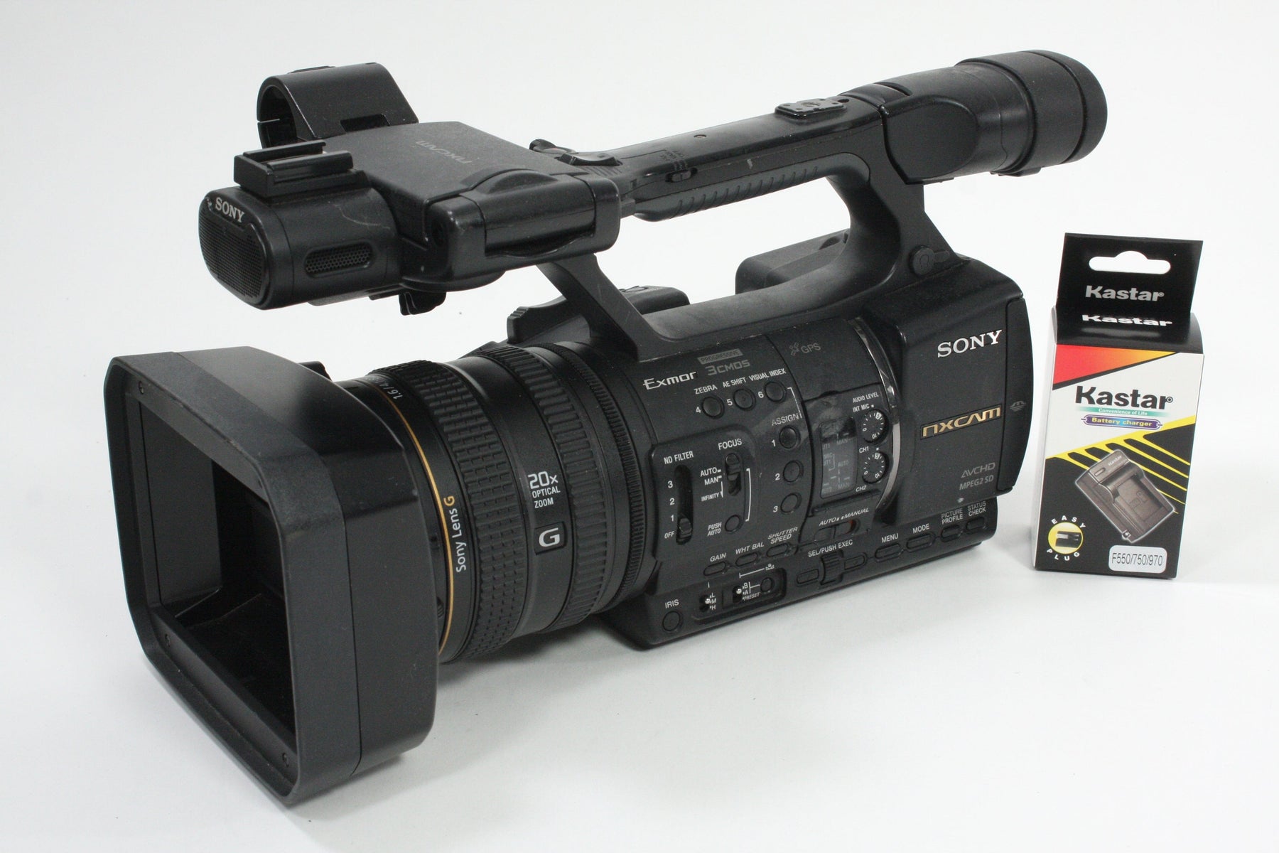 Sony HXR-NX5U NXCAM Professional Camcorder - 340 hours usage