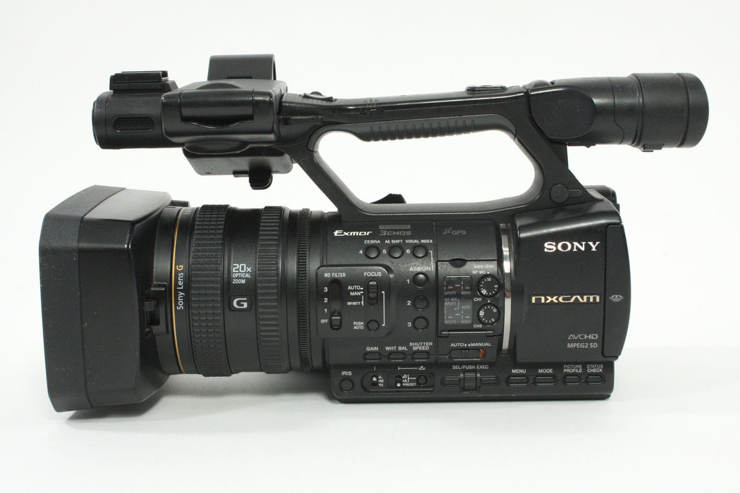 Sony HXR-NX5U NXCAM Professional Camcorder - 550  hours usage - Selling as-is.