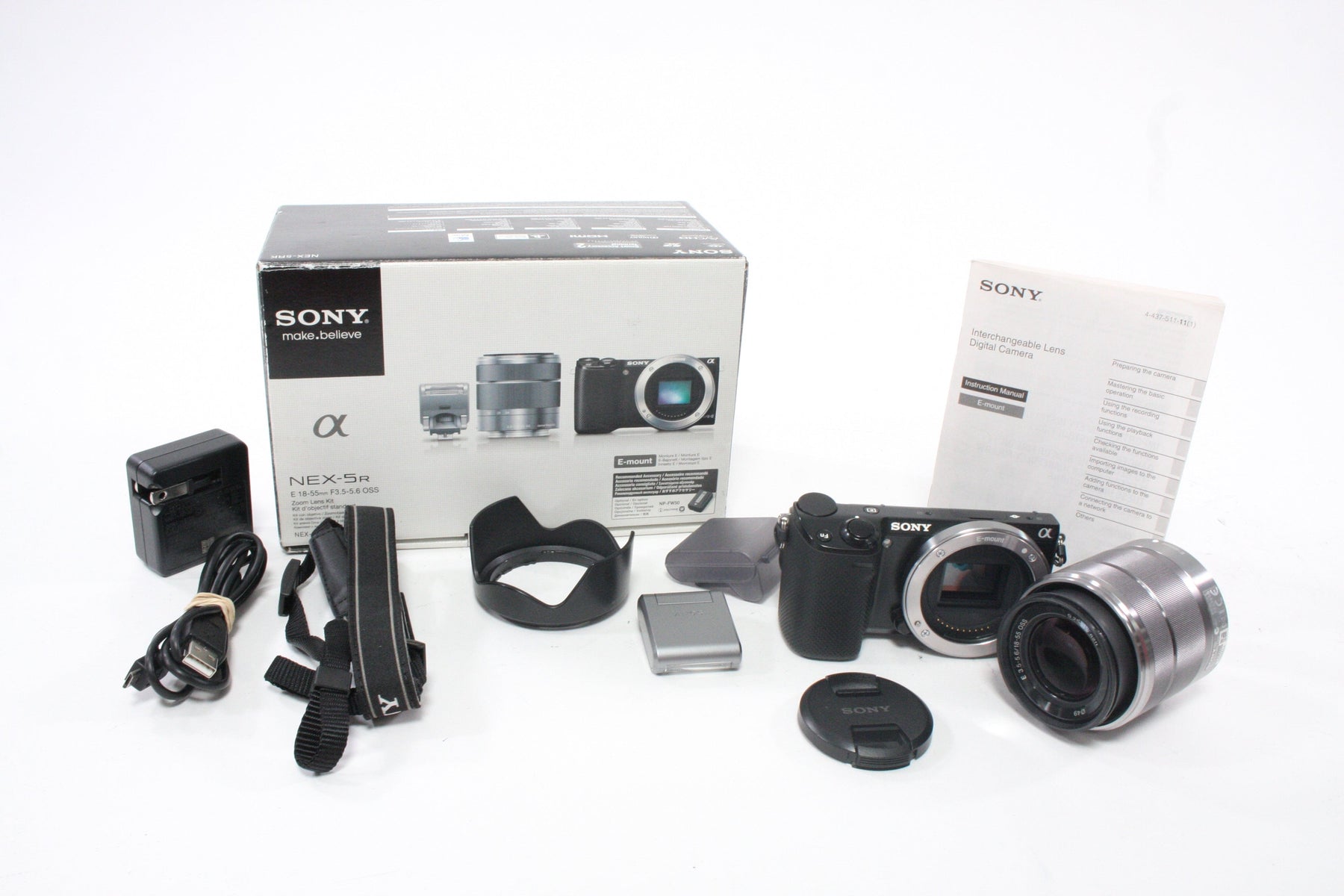 Sony NEX-5R Digital Mirrorless Camera with 18-55mm f/f/3.5-5.6 OSS Lens