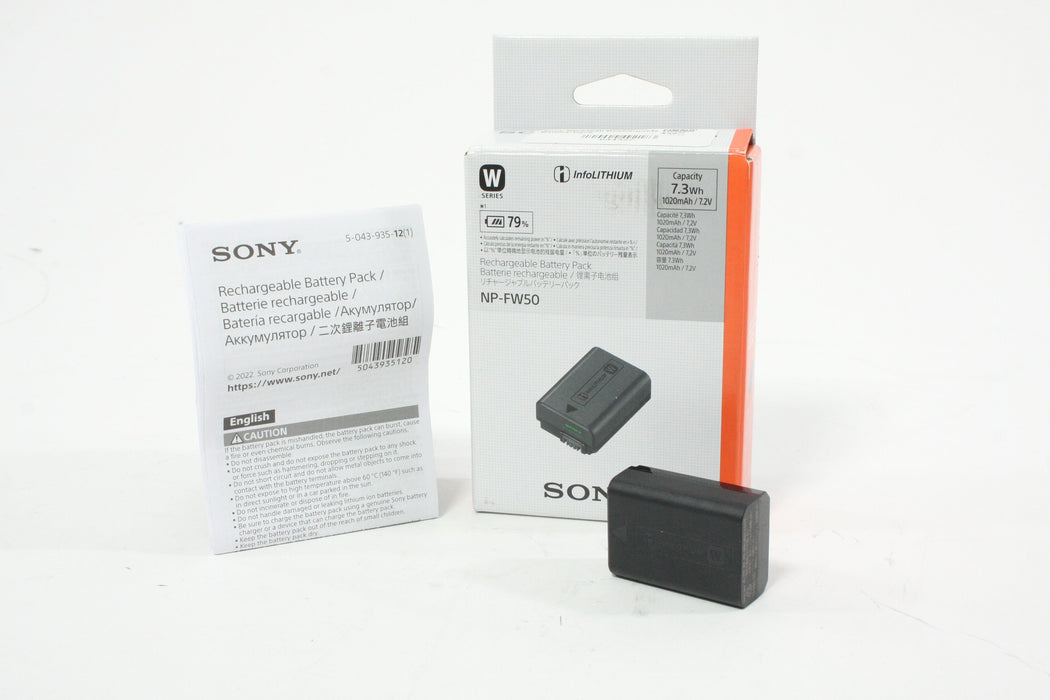 Sony NP-FW50 Rechargeable Battery Packq