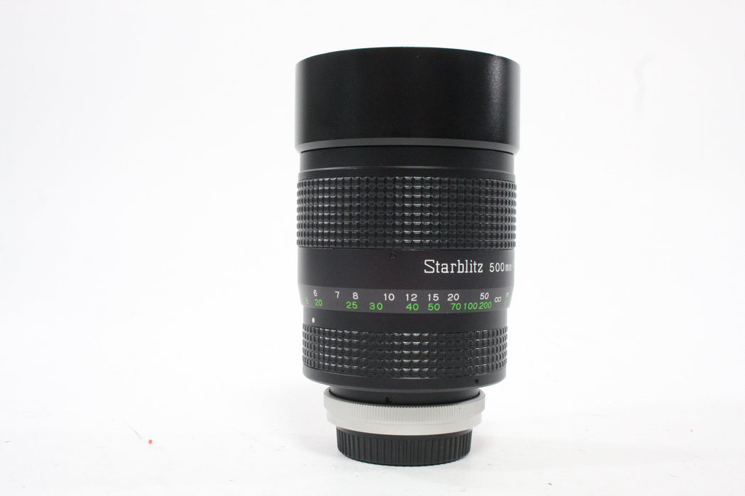 Starblitz 500mm f/8 Mirror Lens for Canon FD Mount with Skylight Filter ND 2x