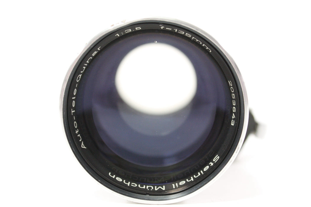 Steinheil Munchen 135mm f/3.5 Auto-Tele-Quinar Lens for Exakta Mount AS-IS
