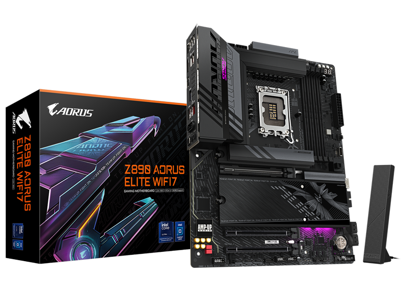 Gigabyte Z890 AORUS ELITE WIFI7 Motherboard LGA1851 Max256GB DDR5 ATX