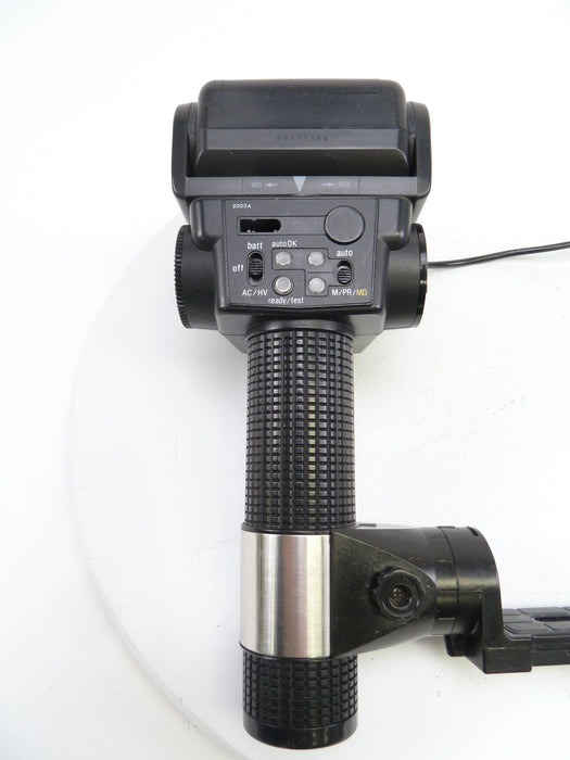 Sunpak 544 Handle Mount Flash with Brackets and Cords
