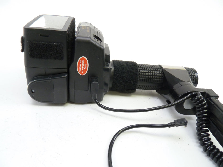 Sunpak 555 Handle Mount Flash with Brackets and Cords