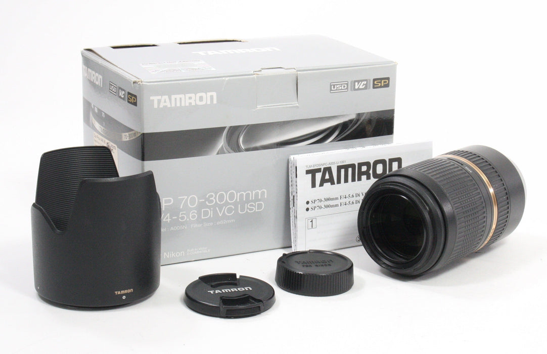 Tamron 70-300mm f/4-5.6 SP Di USD VC Lens for Nikon F Mount