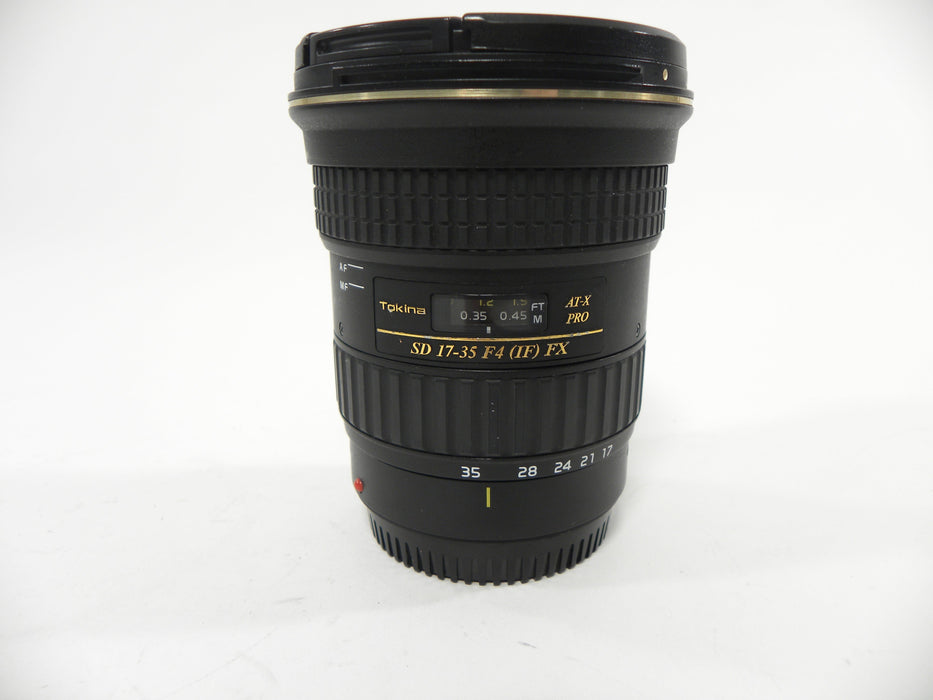 Tokina At-X Pro SD FX IF 17-35mm  f4  for Canon EF Mount
