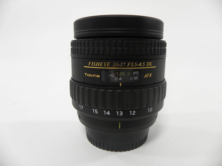 Tokina DX AT-X Fisheye 10-17mm f3.5-4.5  Nikon F Mount