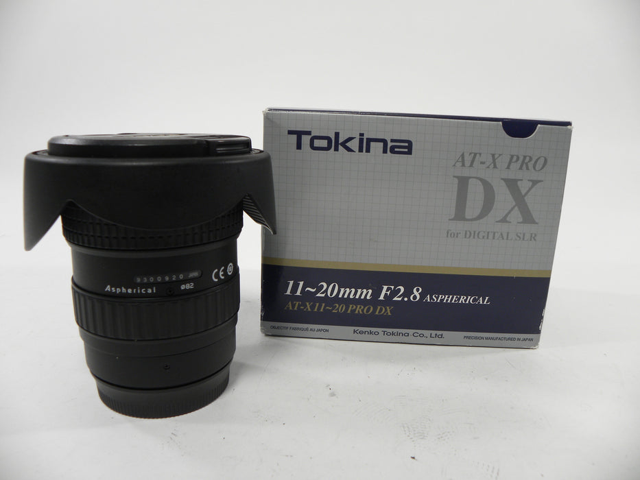 Tokina SD AT-X Pro 11-20mm f2.8 IF DX Canon EF Mount