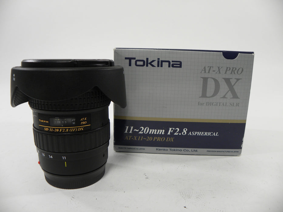 Tokina SD AT-X Pro 11-20mm f2.8 IF DX Canon EF Mount