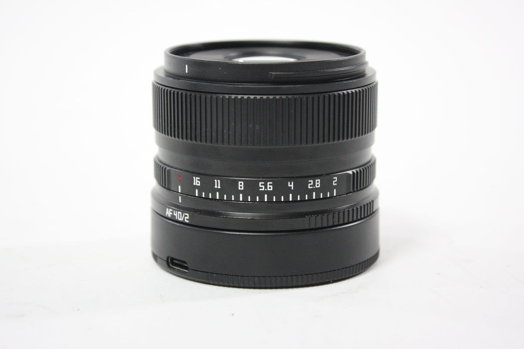 TTArtisan 40mm f/2 ED ASPH AF for Panasonic L Mount