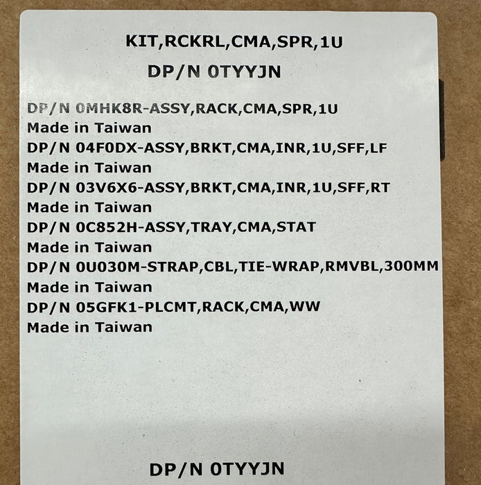 Dell PowerEdge 1U Cable Management Arm Kit | TYYJN