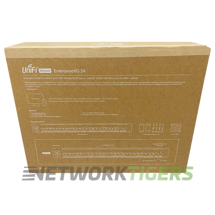 NEW Ubiquiti USW-EnterpriseXG-24 24x 10GB Copper 2x 25GB SFP28 Switch