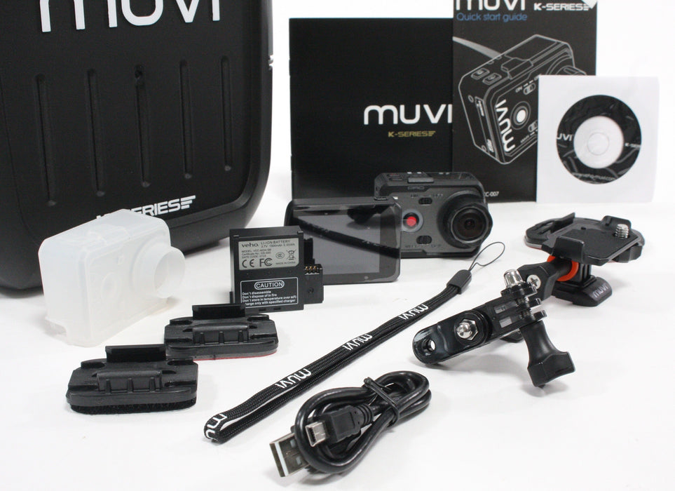 Veho Muvi K-2 Pro 4K Kit (w/ accessories) NEVER USED!