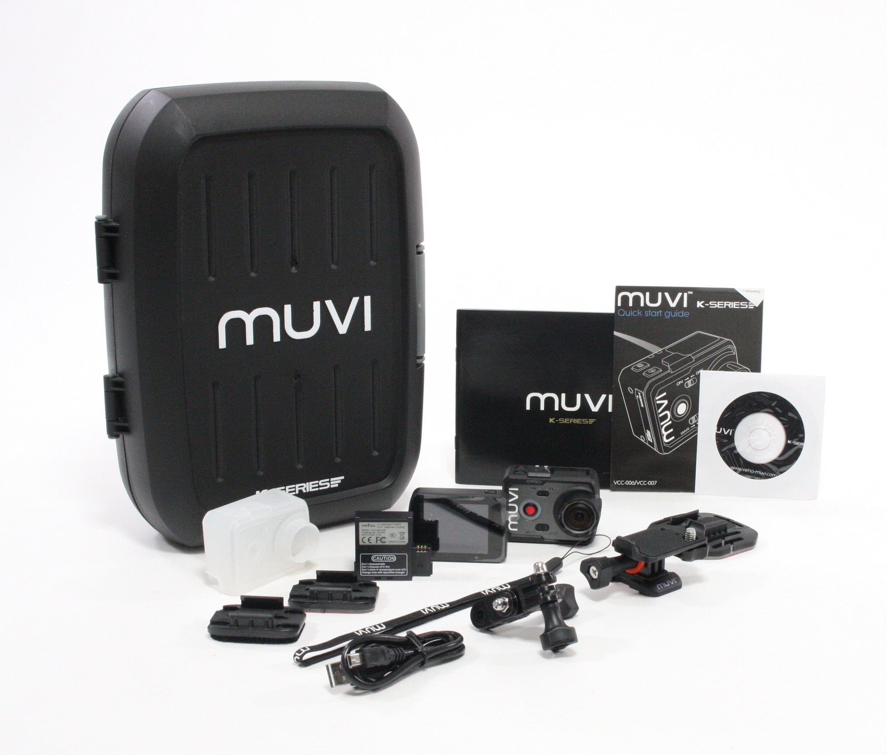 Veho Muvi K-2 Pro 4K Kit (w/ accessories) NEVER USED!