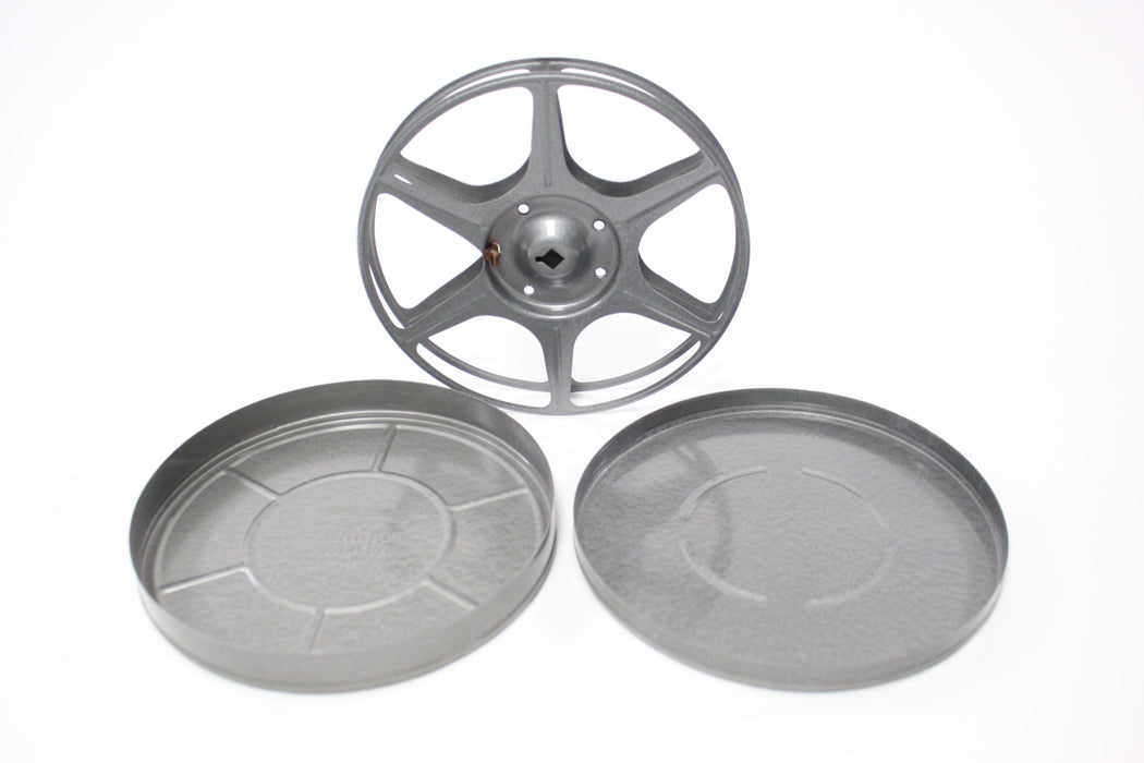 Vintage 16mm Film Canisters and Reels (Set of 5)