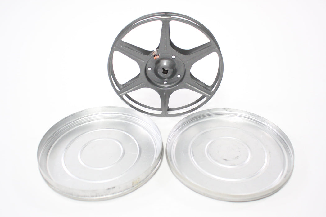 Vintage 16mm Film Canisters and Reels (Set of 5)