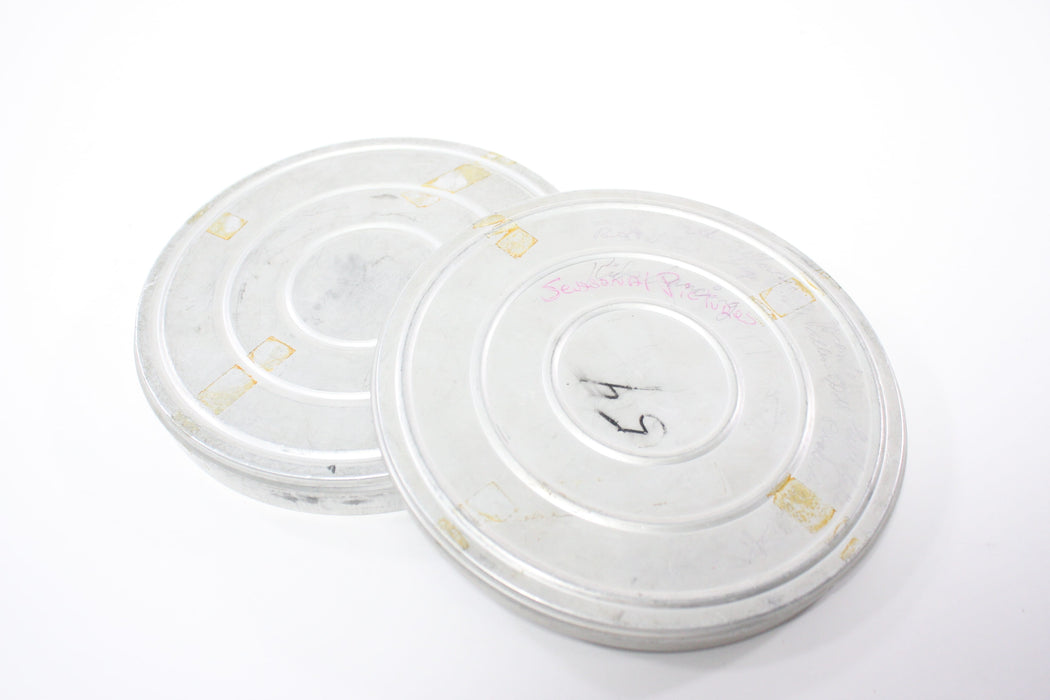 Vintage 16mm Film Canisters and Reels (Set of 5)
