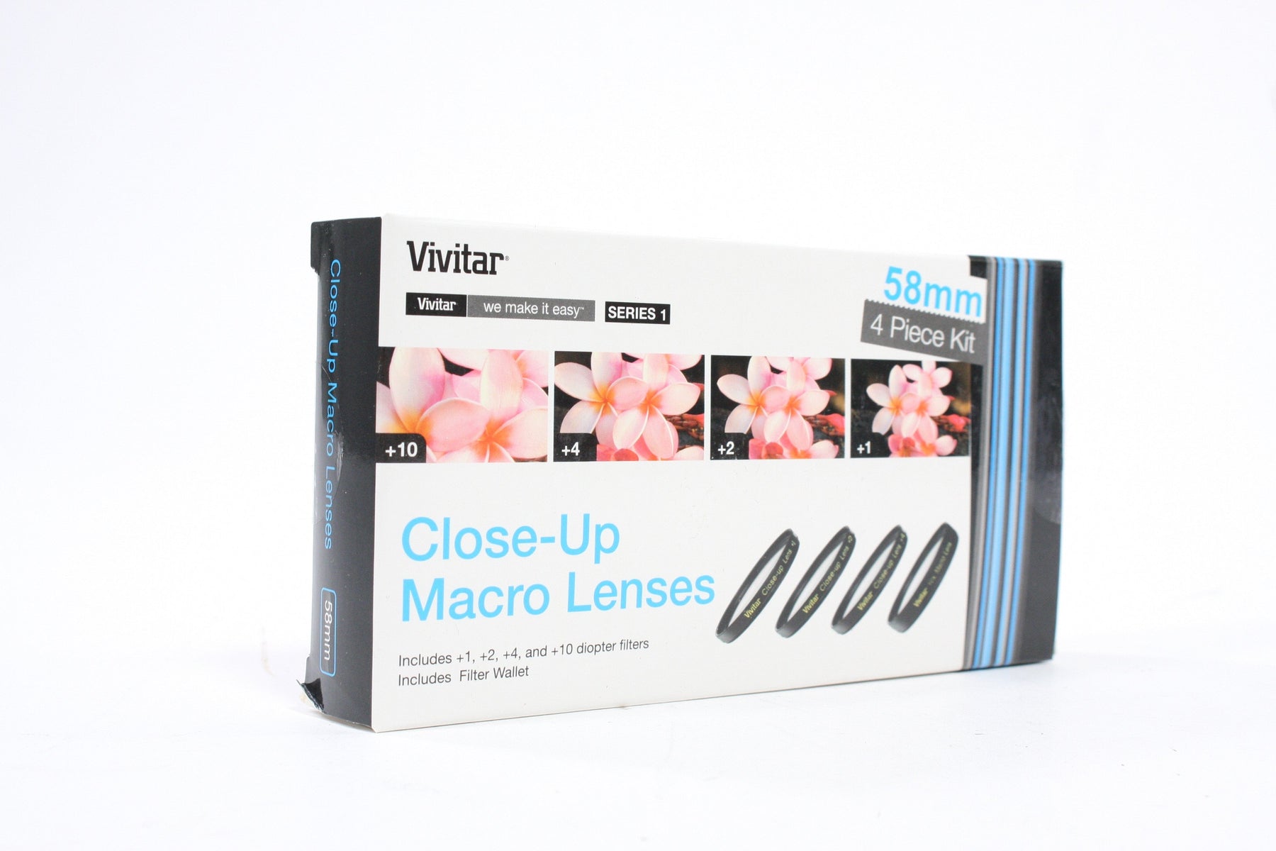 Vivitar 58mm Close-Up Macro Lenses (4-Piece Kit) UNOPENED