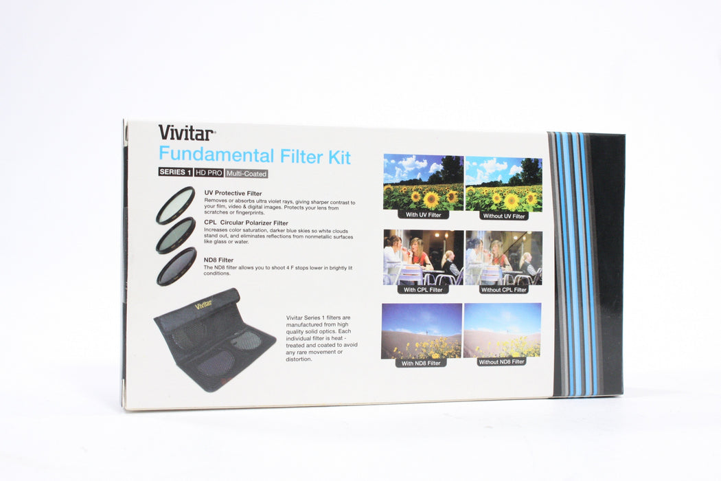 Vivitar 58mm Fundamental Filter Kit (3 Piece) UNOPENED