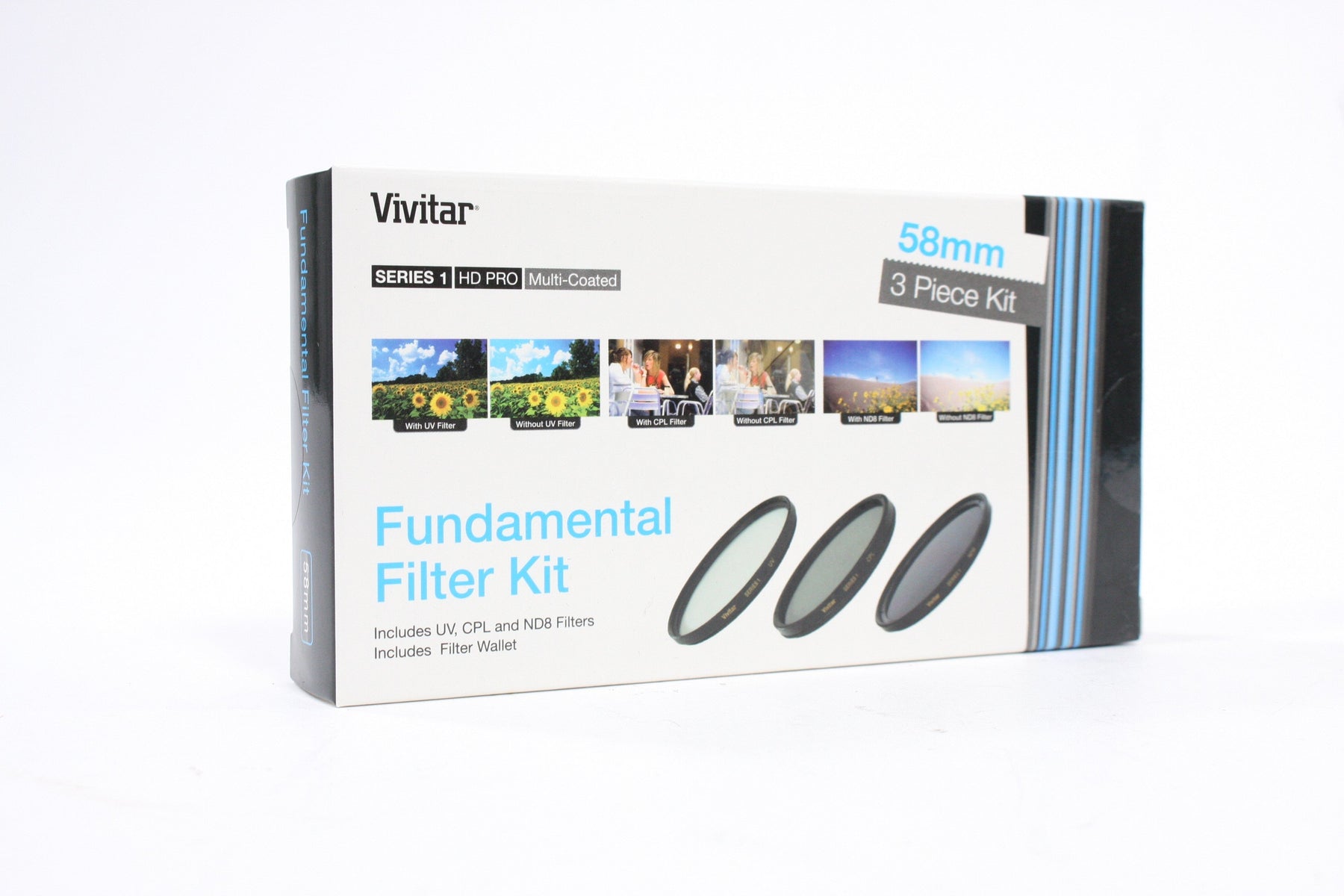 Vivitar 58mm Fundamental Filter Kit (3 Piece) UNOPENED