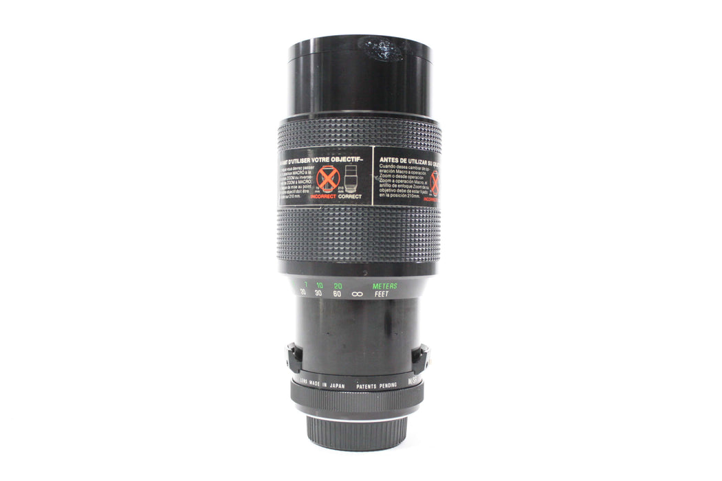 Vivitar 70-210mm f/3.5 Series 1 Macro Focusing Auto Zoom Lens for Minolta MD Mount
