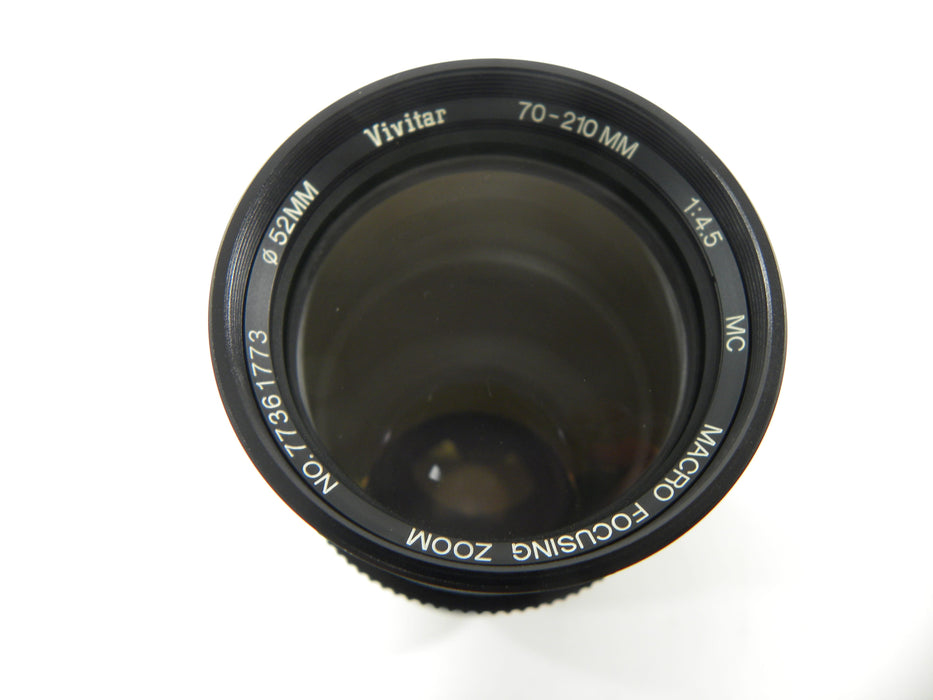 Vivitar 70-210mm f/4.5 MC Macro Minolta MD Mount Lens