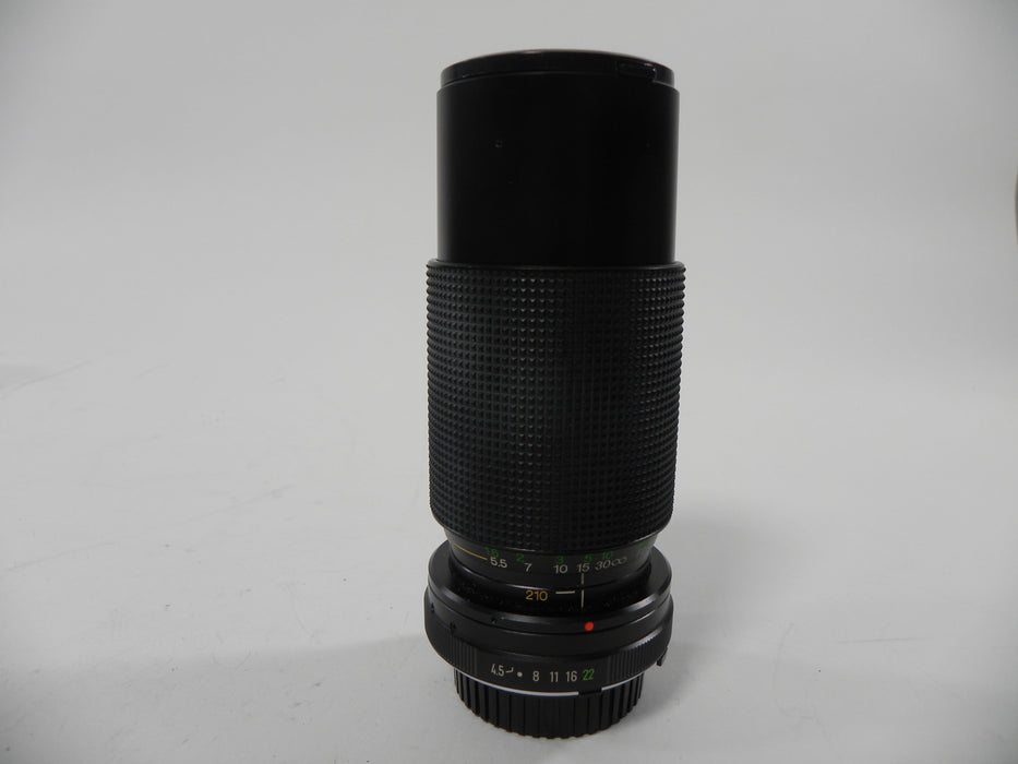 Vivitar 70-210mm f/4.5 MC Macro Minolta MD Mount Lens