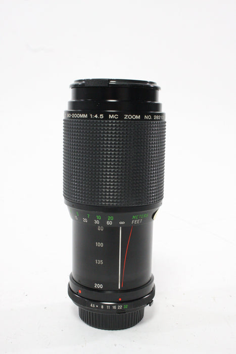 Vivitar 80-200mm f/4.5 MC Lens for Minolta MD Mount