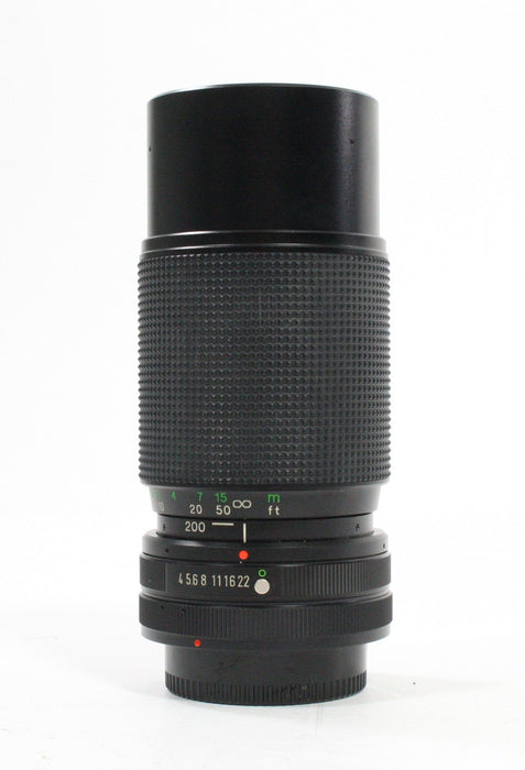 Vivitar 80-200mm f/4 Macro Focusing Zoom MC Lens for Canon FD Mount