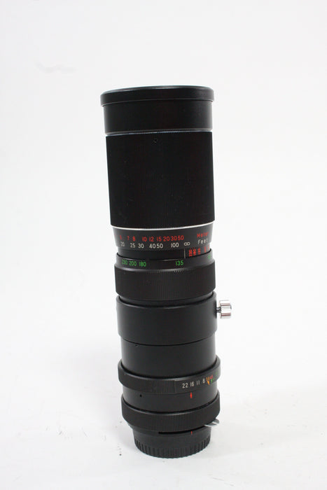 Vivitar 90-230mm f/4.5 Non-AI Lens for Vivitar TX Mount with Nikon F Adapter