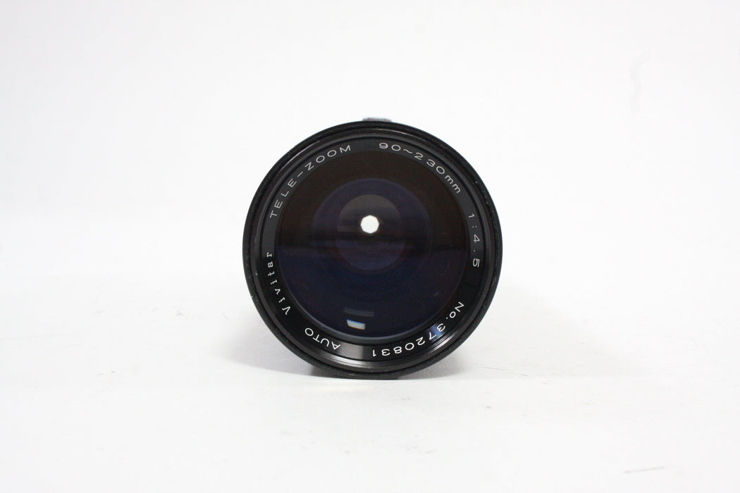 Vivitar 90-230mm f/4.5 Non-AI Lens for Vivitar TX Mount with Nikon F Adapter